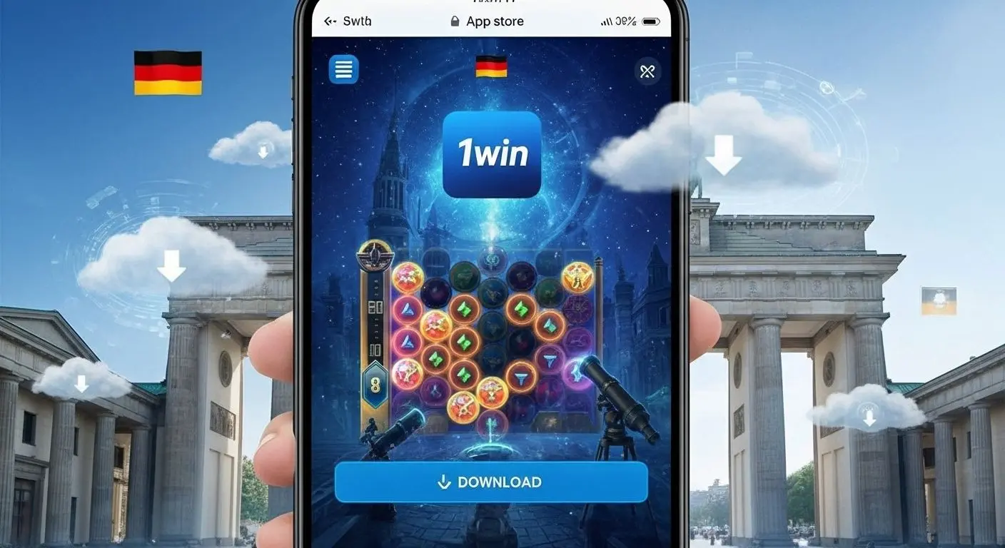 iPhone durante descarga del App Store con el Arco de Triunfo